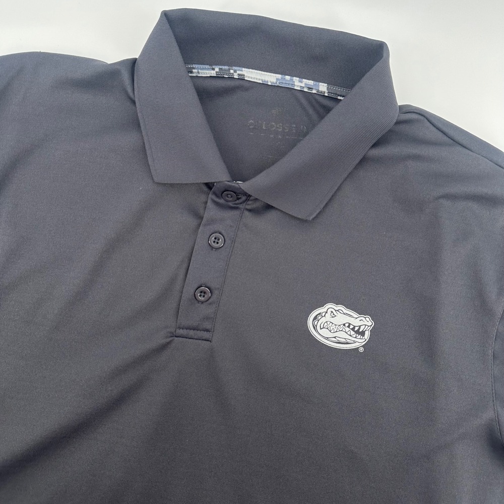 Colosseum Florida Gators Men's XXL Polo Shirt Golf Short Sleeve Gray Military